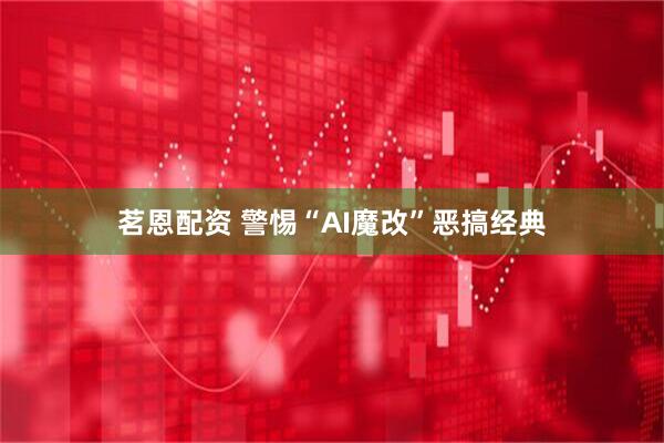 茗恩配资 警惕“AI魔改”恶搞经典