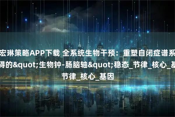 宏琳策略APP下载 全系统生物干预：重塑自闭症谱系障碍的"生物钟-肠脑轴"稳态_节律_核心_基因